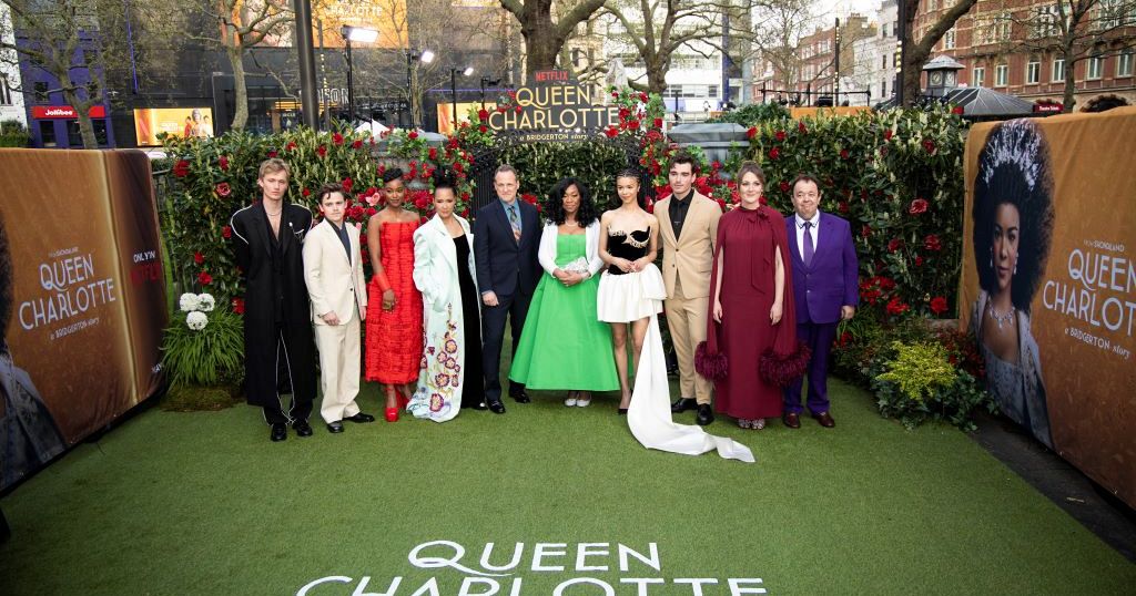 'Bridgerton' spin-off 'Queen Charlotte' premieres in London