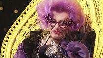 The late Barry Humphries as Dame Edna on the 'Eat Pray Laugh!' show in 2012