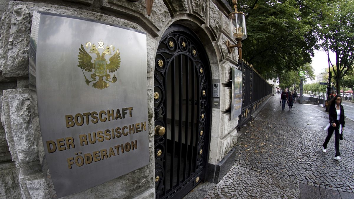 A berlini orosz nagykövetség bejárata