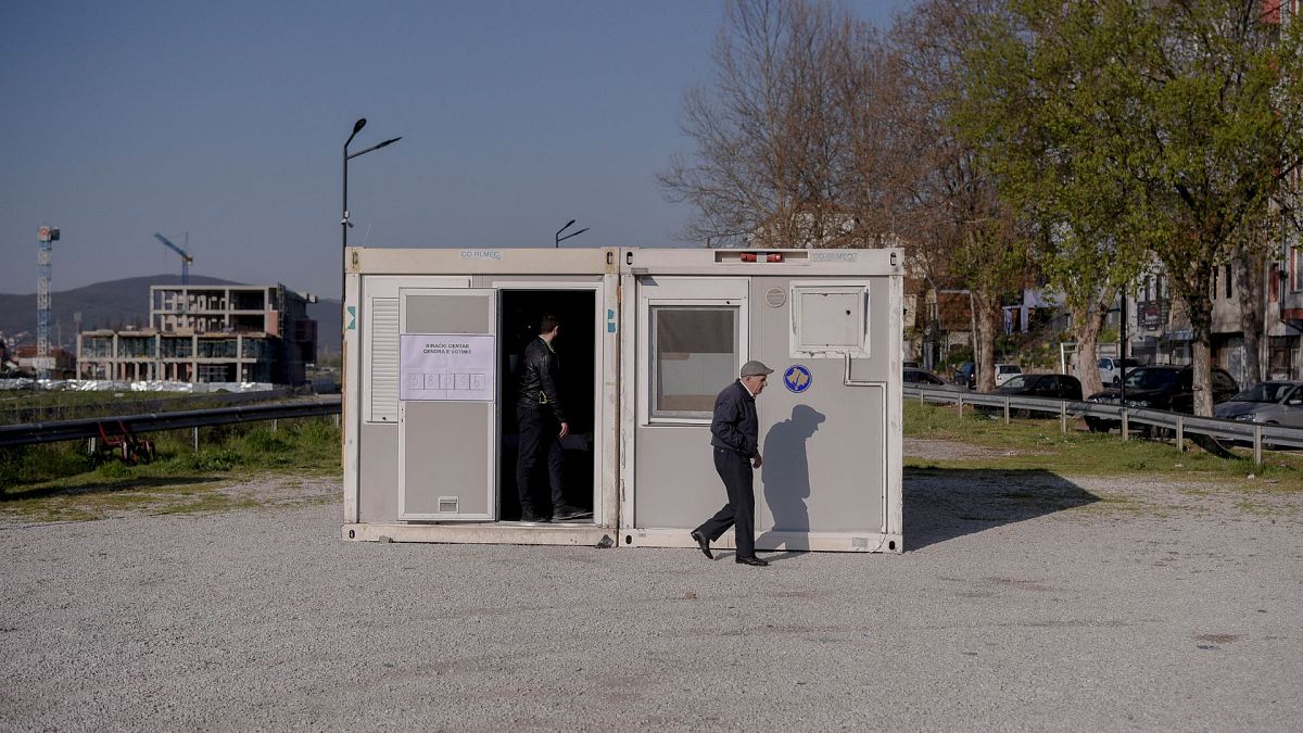 Voting underway in Northern kosovo, April 23, 2023. 