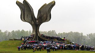FILE: Commemoration in Jasenovac, on April 12, 2019. 