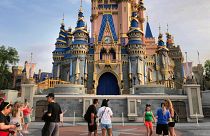 Florida'daki Disney World yerleşkesinde Sindrella şatosu