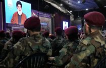 Sayyed Hassan Nasrallah vezető szól a Hezbollah katonáihoz Ramadán utolsó napján, Bejrútban