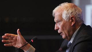 "You cannot put on the same ground the aggressor and the aggressed and that's why we're supporting Ukraine," said Josep Borrell.
