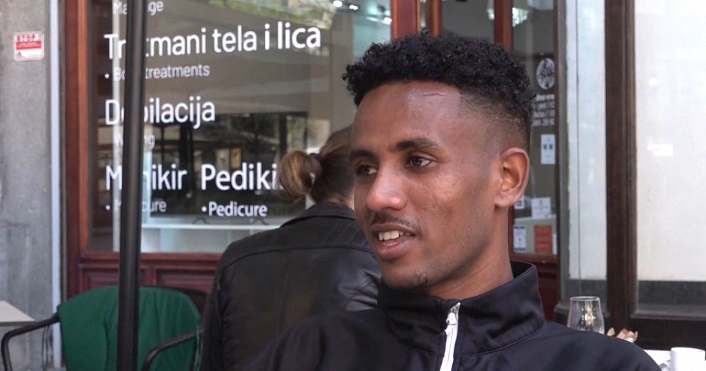 Eritrean refugee runs at Belgrade Half Marathon