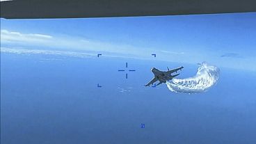 Μη επανδρωμένο αεροσκάφος MQ-9 πάνω από τη Μαύρη Θάλασσα