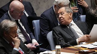 Гутерриш и Лавров на заседании СБ ООН