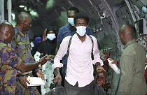 Des Kenyans évacués du Soudan (24/04/2023)