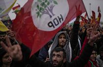Υποστηρικτές του φιλοκουρδικού κόμματος στην Τουρκία