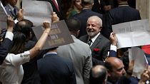 Protest gegen Lula im portugiesischen Parlament