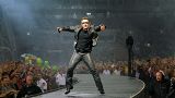 Archive picture of U2 lead singer Bono performing in Moscow on August 25, 2010.