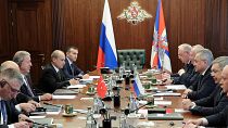 اجتماع رباعي لوزراء دفاع روسيا، سوريا، إيران وتركيا في موسكو يوم 25 نيسان / أبريل 2023