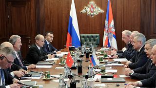 اجتماع رباعي لوزراء دفاع روسيا، سوريا، إيران وتركيا في موسكو يوم 25 نيسان / أبريل 2023