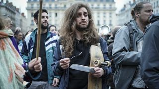 مظاهرة في باريس ضد إصلاح قانون التقاعد