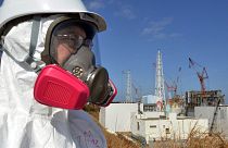 Visitatore della centrale nucleare di Fukushima