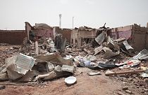 Una casa afectada por los recientes combates en Jartum, Sudán, el martes 25 de abril de 2023.