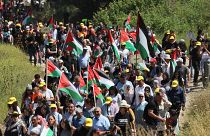 مسيرة العودة الفلسطينية في قرية اللجون "كيبوتس مجدو" شمال إسرائيل