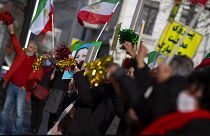İranlı diplomata Belçika'da yargılaması sırasında destek gösterisi yapıldı (arşiv)