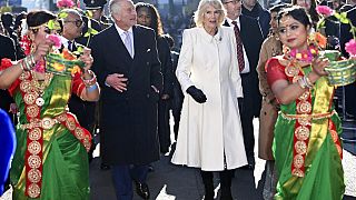 Король Великобритании Карл III и королева-консорт Камилла, 8 февраля 2023 года.