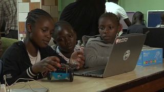 Coding classes for children in Nairobi's Kibera district 