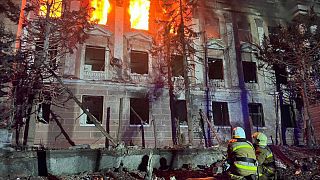 L'attacco della notte a Mykolaiv. (27.4.2023)