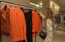 A Moscow shopper at new store Maag, a replacement for Zara.