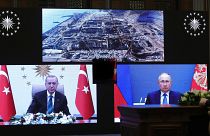 Putin subrayó en su intervención telemática que se trata de "uno de los mayores proyectos en la historia compartida de Turquía y Rusia".