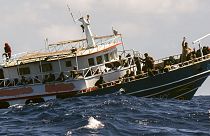 Geo Barents kurtarma gemisindeki mülteciler