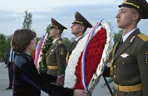 Министр иностранных дел Катрин Колонна посетила мемориальный комплекс "Цицернакаберд", Ереван, 27 апреля 2023 года.