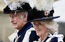 König Charles und Königin Camilla letztes Jahr in Windsor.