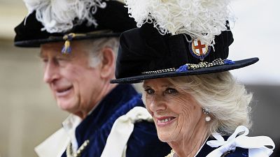 King Charles and Queen Camilla pictured last year in Windsor