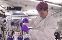 Researcher working in the FabricNano laboratory