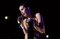 FILE: Katy Perry performs at the VMA's, Aug. 25, 2013, in the Brooklyn borough of New York