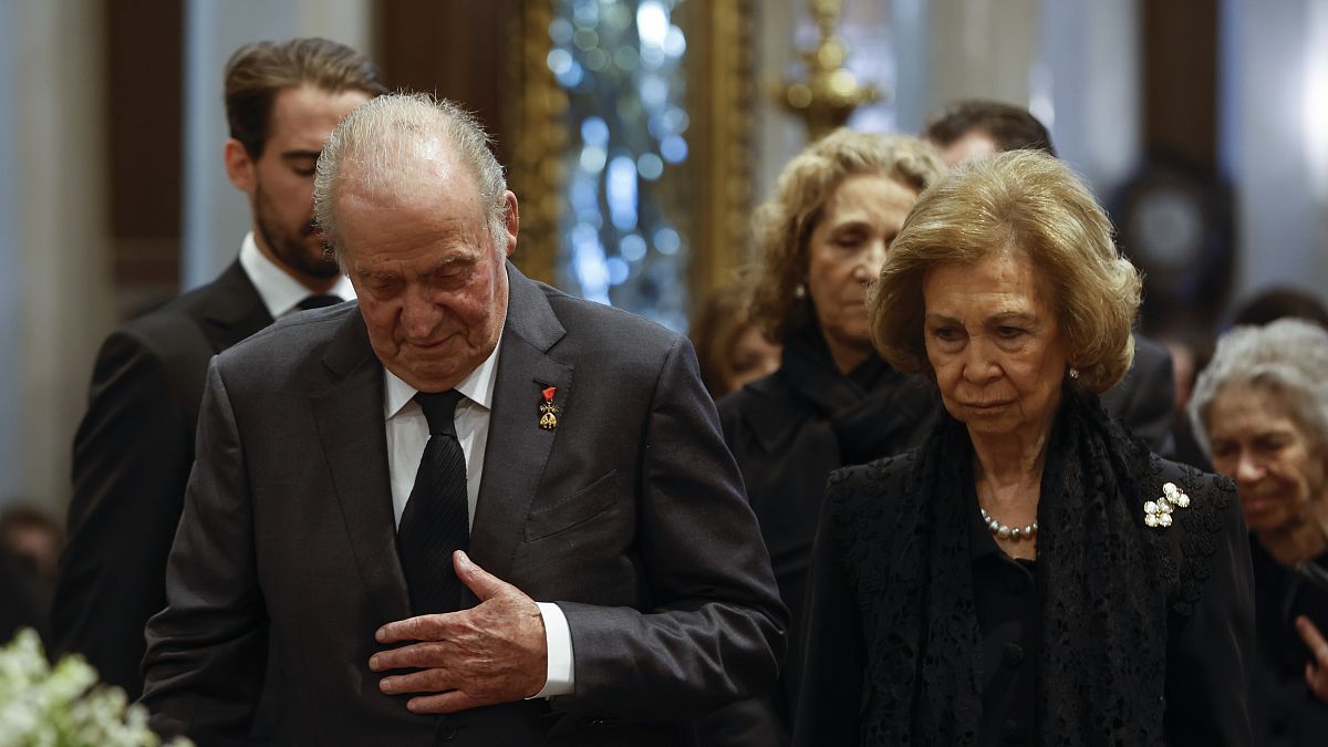 Eski İspanya Kralı Juan Carlos ve eski Kraliçe Sofia  