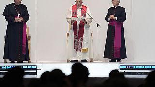 Le Pape François, en Hongrie, le 29 avril 2023