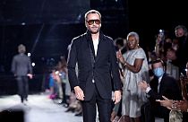 Tom Ford walks the runway at New York Fashion Week in September 2021