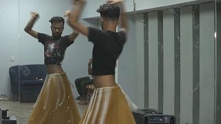 Yousha Hussain, a 22-year-old belly dancer from Pakistan 