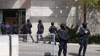 عدد من أفراد الشرطة البرتغالية في العاصمة لشبونة