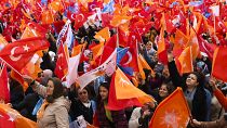Premier meeting de campagne pour les partisans du président turc sortant Recep Tayyip Erdogan