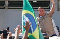 Ex-presidente do Brasil recebido por apoiantes em Ribeirão Preto, São Paulo
