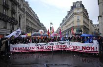 من مظاهرات سابقة ضدّ قانون التقاعد في فرنسا 