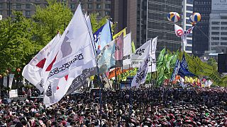 مظاهرات كوريا الجنوبية بمناسبة عيد العمال