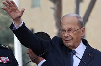 الرئيس اللبناني السابق ميشال عون في بيروت. 2022/10/30