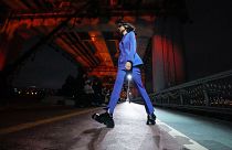 Louis Vuitton's Pre-Fall 2023 collection by Nicolas Ghesquière, taking place in Seoul on the Jamsugyo Bridge 