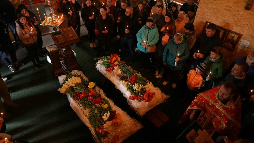 VIDEO : Ucraina, i funerali delle vittime dell&#039;attacco a Uman