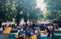 Majális a budapesti Városháza Parkban, 2023. május 1-én
