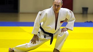 Il presidente russo Vladimir Putin ad un allenamento con la squadra nazionale di judo russa - Sochi - febbraio 2019
