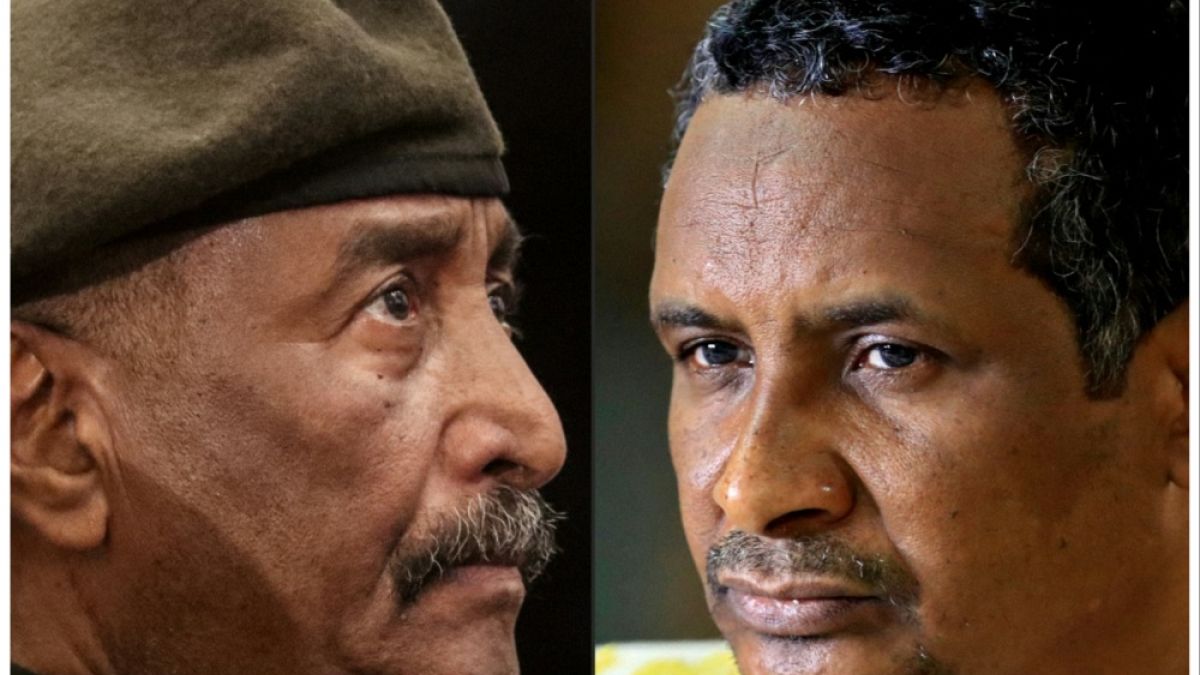 صورة تجمع جنرالي السودان عبد الفتاح البرهان ومحمد حمدان دقلو 