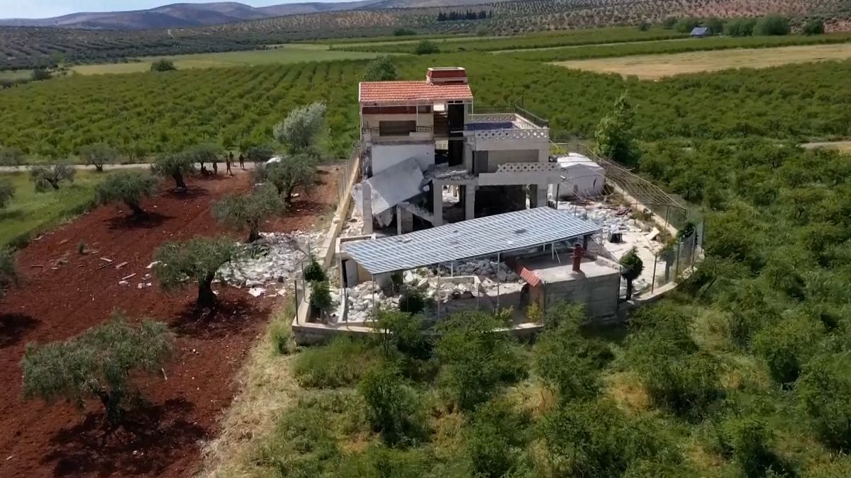 تصویری از محل کشته شدن رهبر داعش در سوریه 