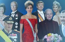 Composite image of European royals